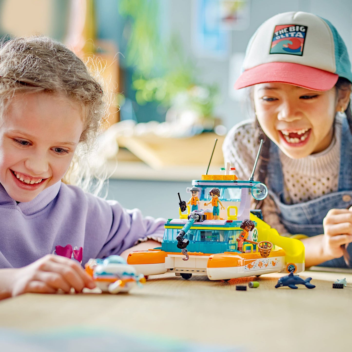 LEGO Friends Sea Rescue Boat 41734 | Ocean Rescue Toy Set for Ages 7+ | 717 Pieces