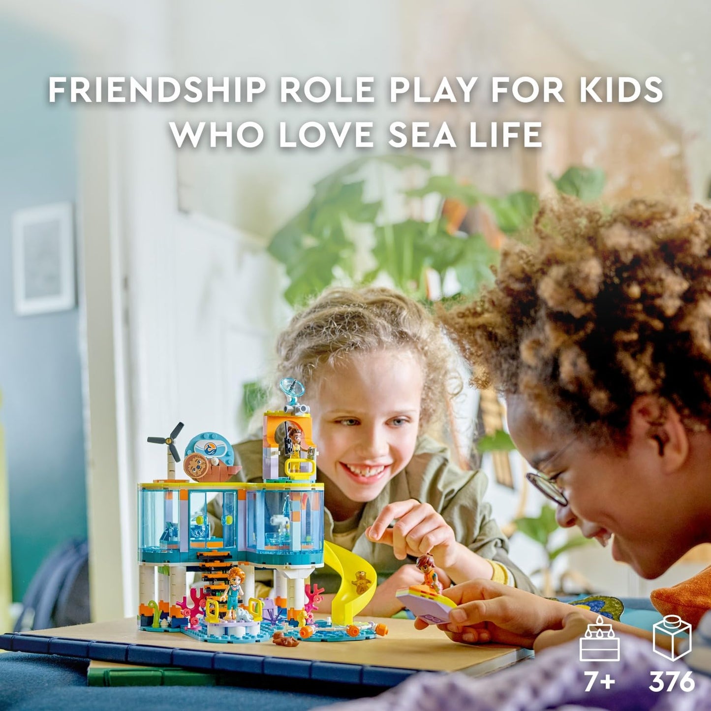 LEGO Friends Sea Rescue Center 41736 – Ocean Vet Playset with 3 Mini-Dolls & Sea Life