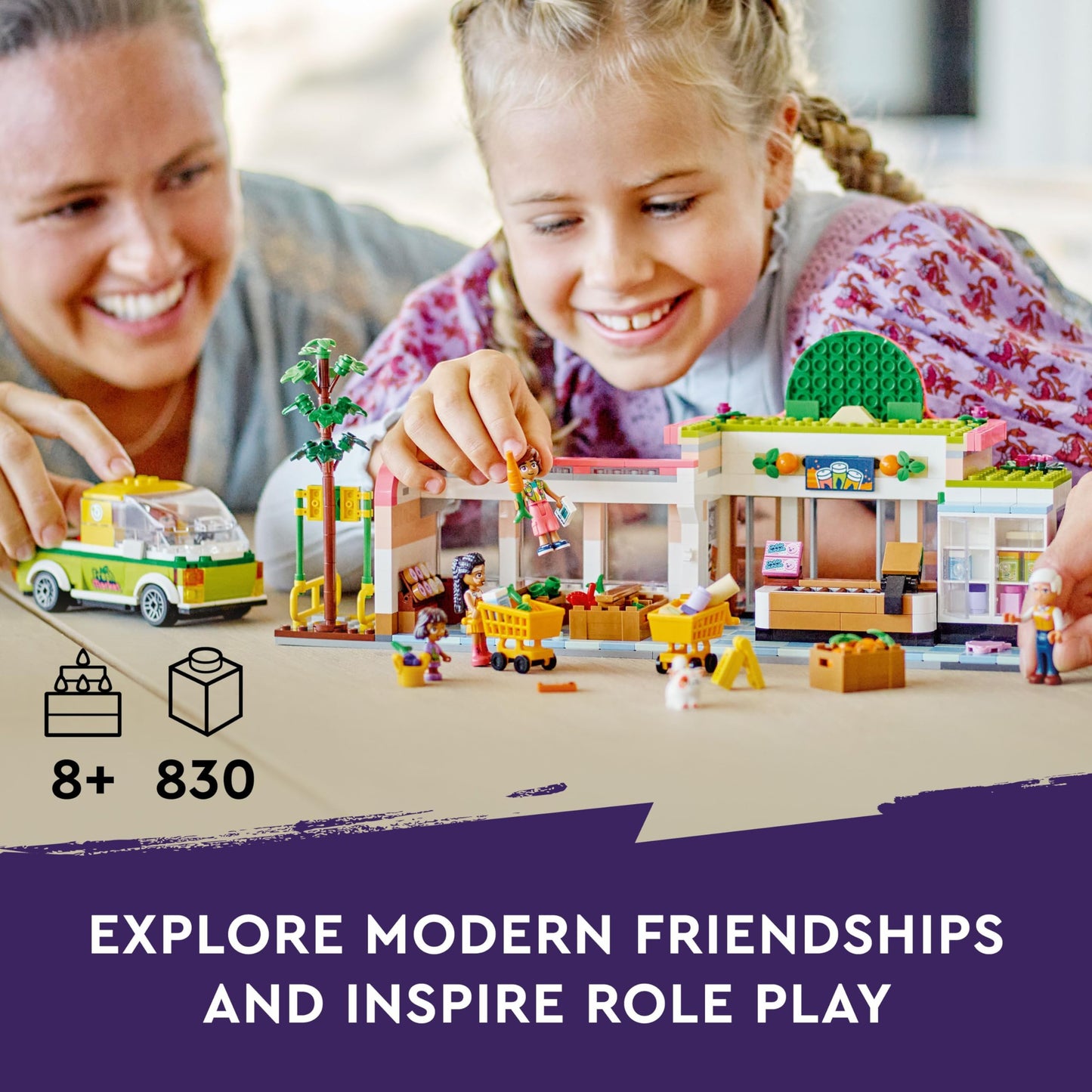 LEGO Friends Organic Grocery Store 41729 – 830-Piece Heartlake City Supermarket Playset for Kids 8+