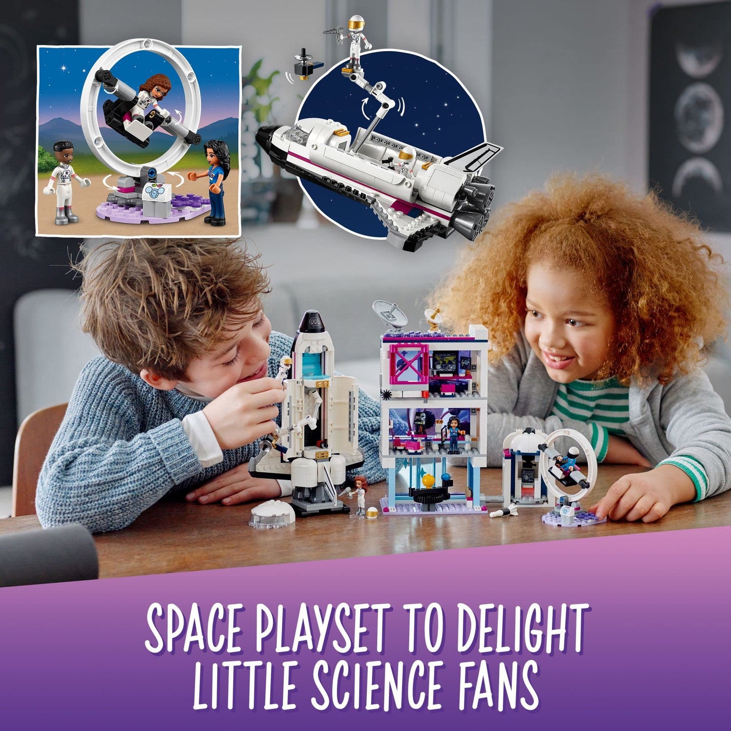 LEGO Friends Olivia’s Space Academy Shuttle 41713 – NASA-Inspired Space Toy for Kids 8+