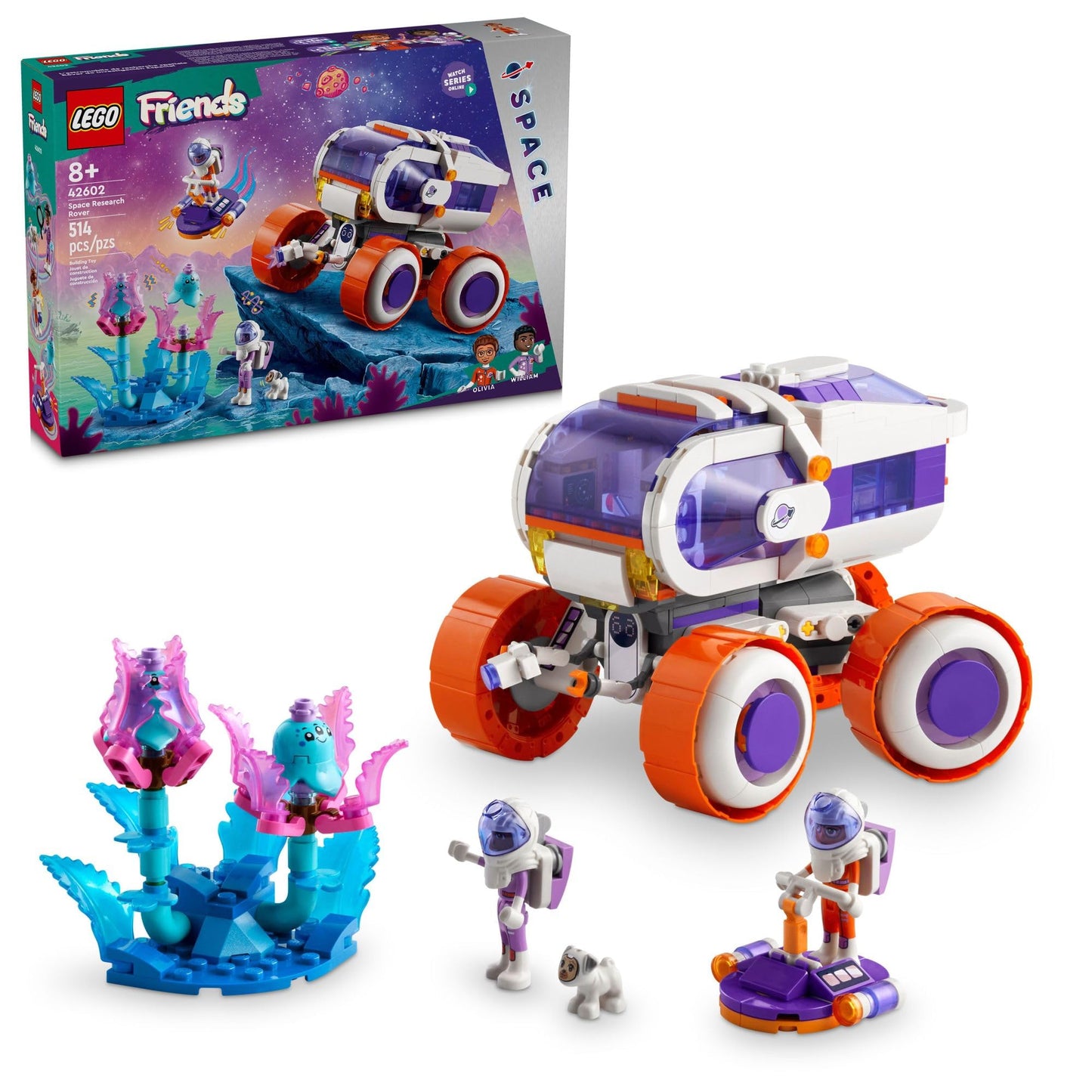 LEGO Friends Space Research Rover 42602 – Space Toy with Mini-Dolls and Dog
