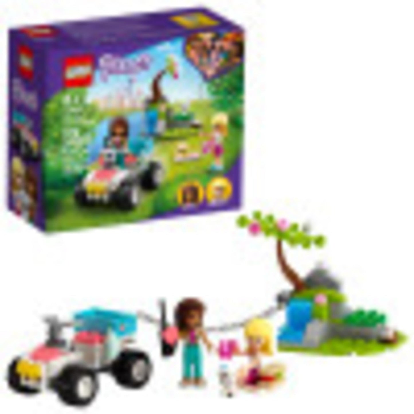 LEGO Friends Vet Clinic Rescue Buggy 41442 | 100 Pieces | Vet Toy Set for Kids 6+