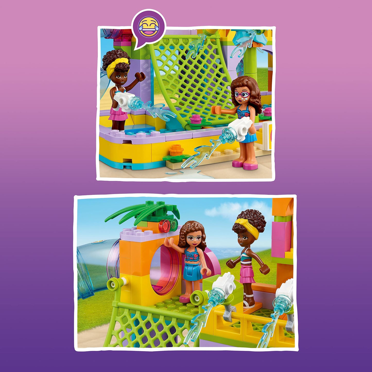 LEGO Friends Water Park 41720 – 373-Piece Play Set with Two Mini-Dolls