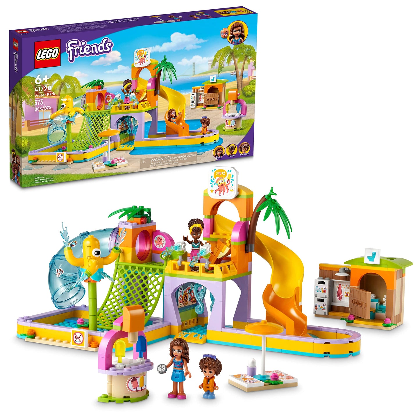 LEGO Friends Water Park 41720 – 373-Piece Play Set with Two Mini-Dolls