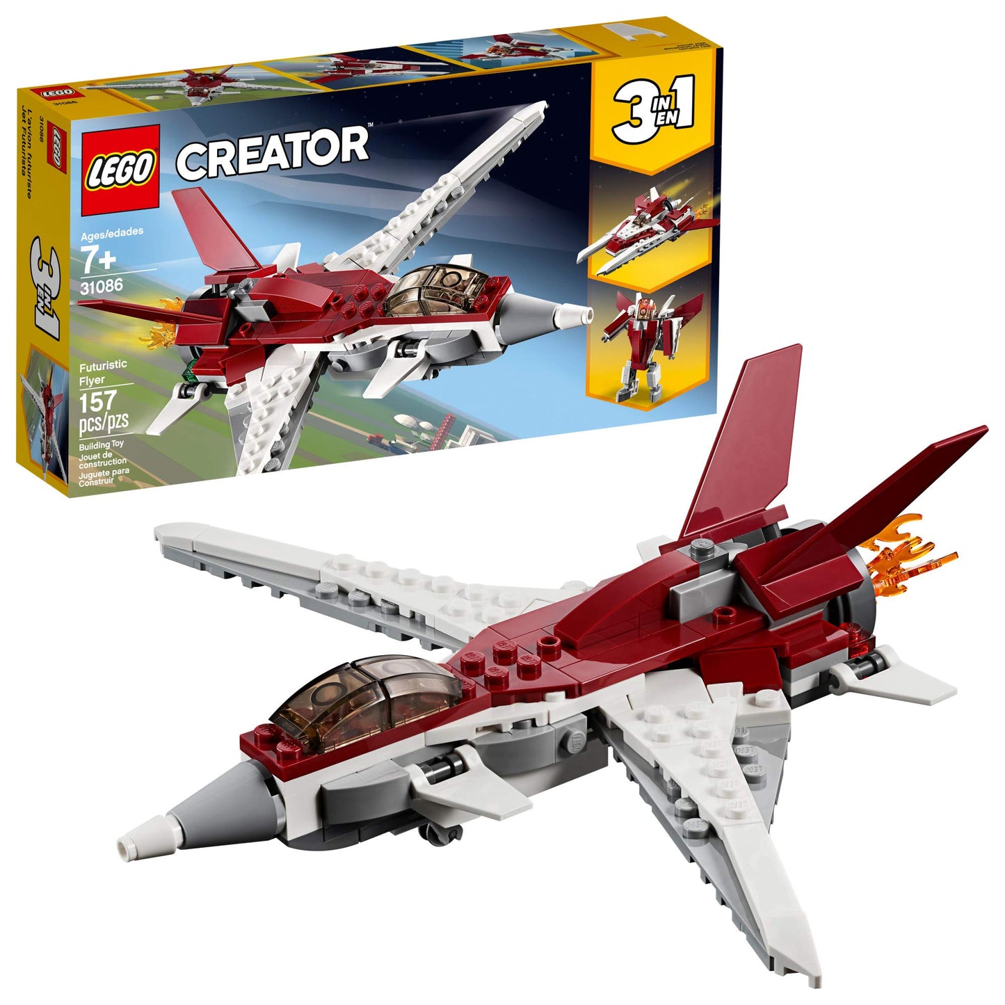 LEGO Creator 3in1 Futuristic Flyer 31086 – 157-Piece Building Kit