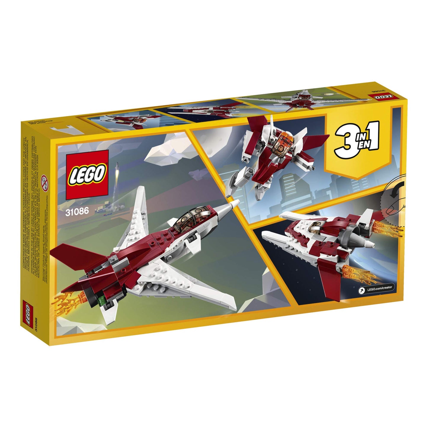 LEGO Creator 3in1 Futuristic Flyer 31086 – 157-Piece Building Kit