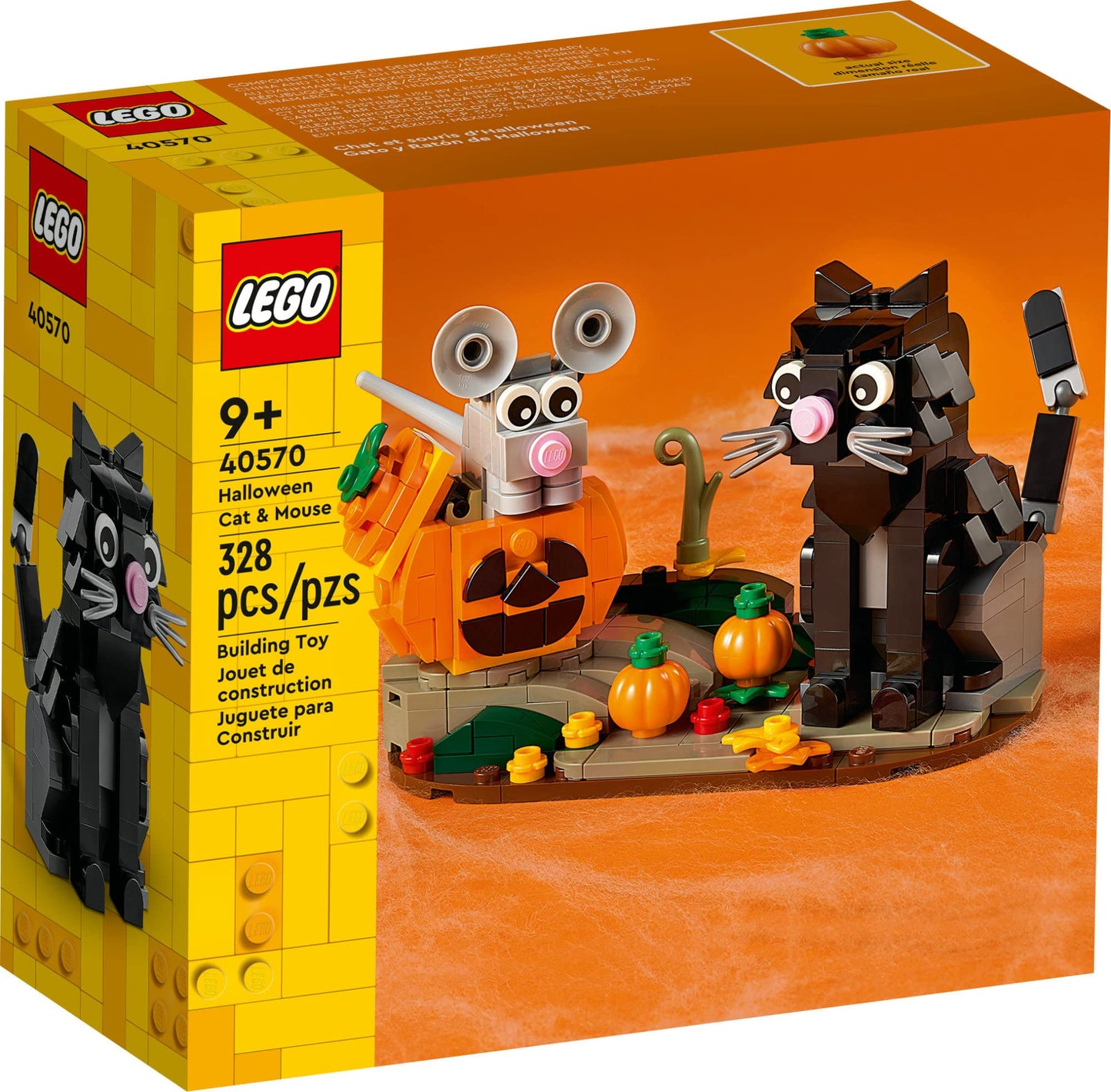 LEGO Halloween Cat & Mouse 40570 Building Kit – Whimsical Halloween Decor
