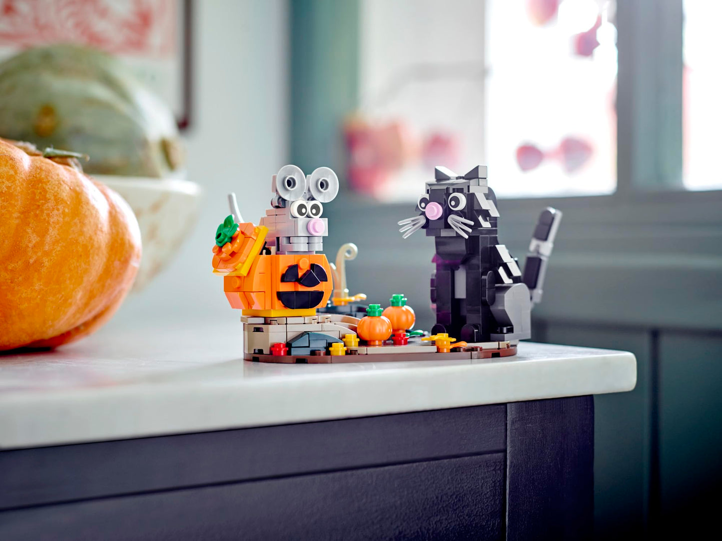 LEGO Halloween Cat & Mouse 40570 Building Kit – Whimsical Halloween Decor