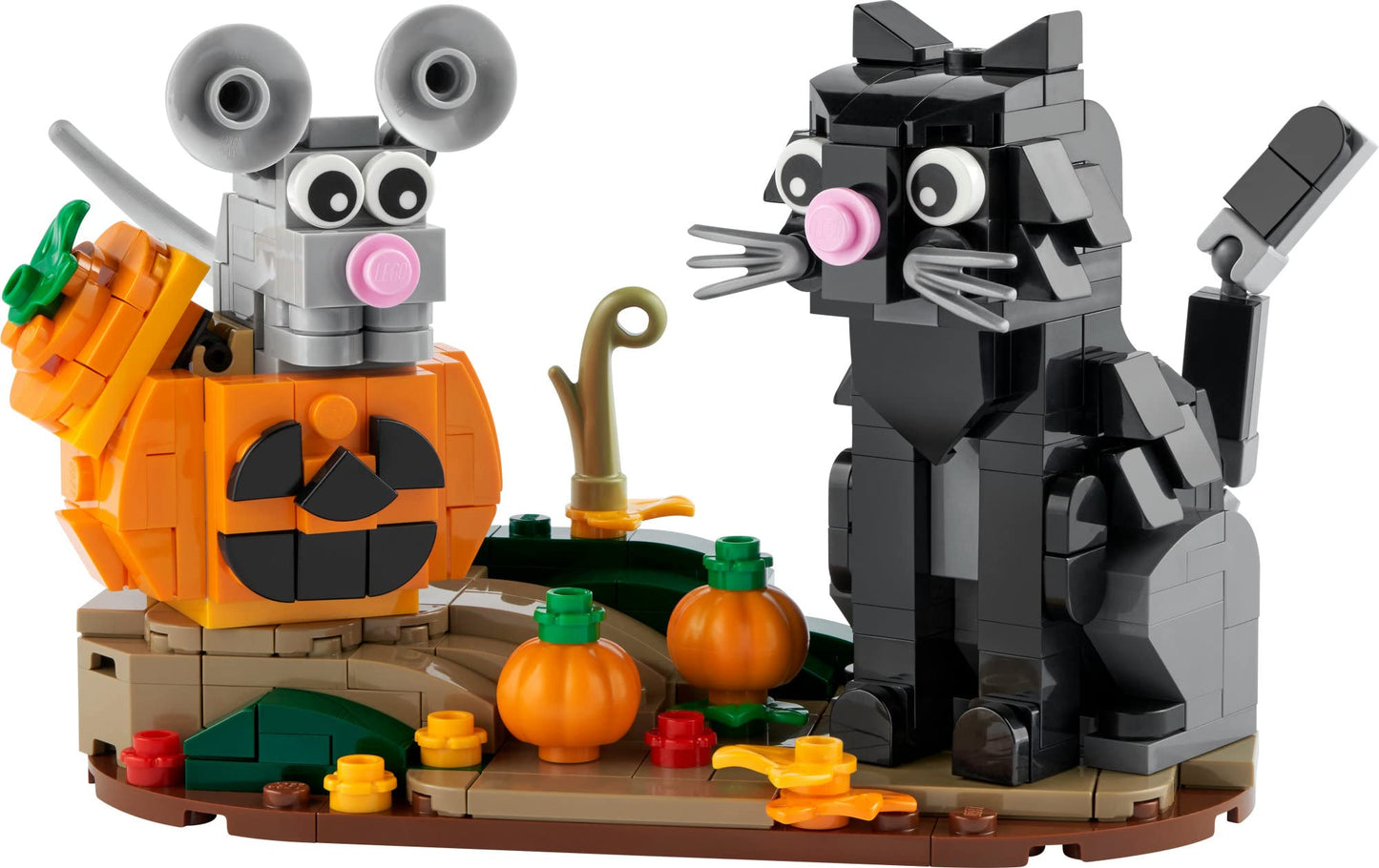 LEGO Halloween Cat & Mouse 40570 Building Kit – Whimsical Halloween Decor