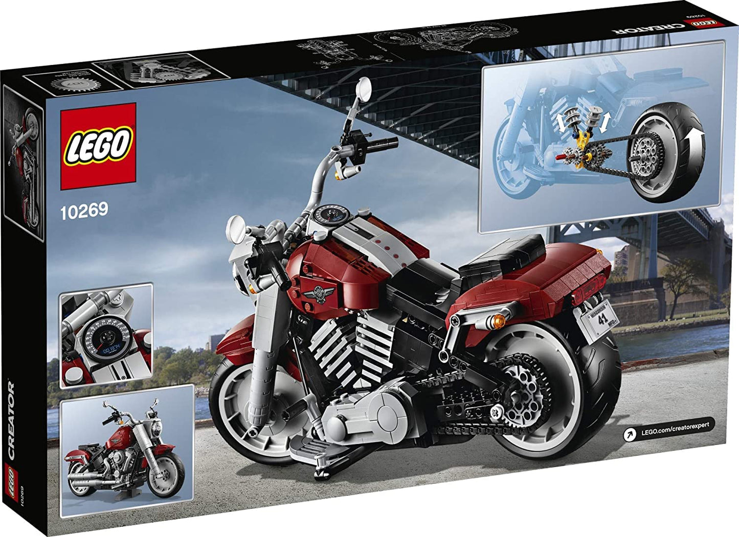 LEGO Creator Expert Harley-Davidson Fat Boy 10269 Building Kit – 1,023 Pieces