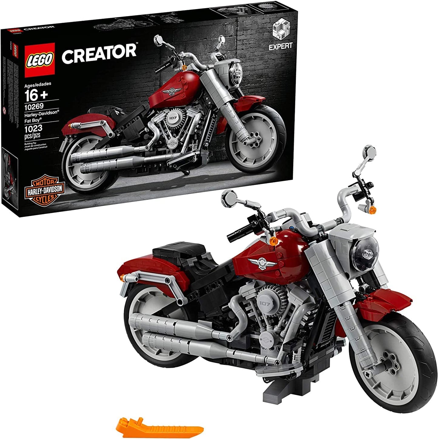 LEGO Creator Expert Harley-Davidson Fat Boy 10269 Building Kit – 1,023 Pieces