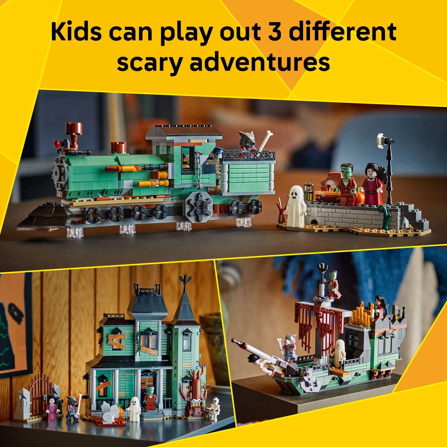 LEGO Creator 3-in-1 Haunted Mansion (31167) | 736-Piece Building Toy for Kids 9+