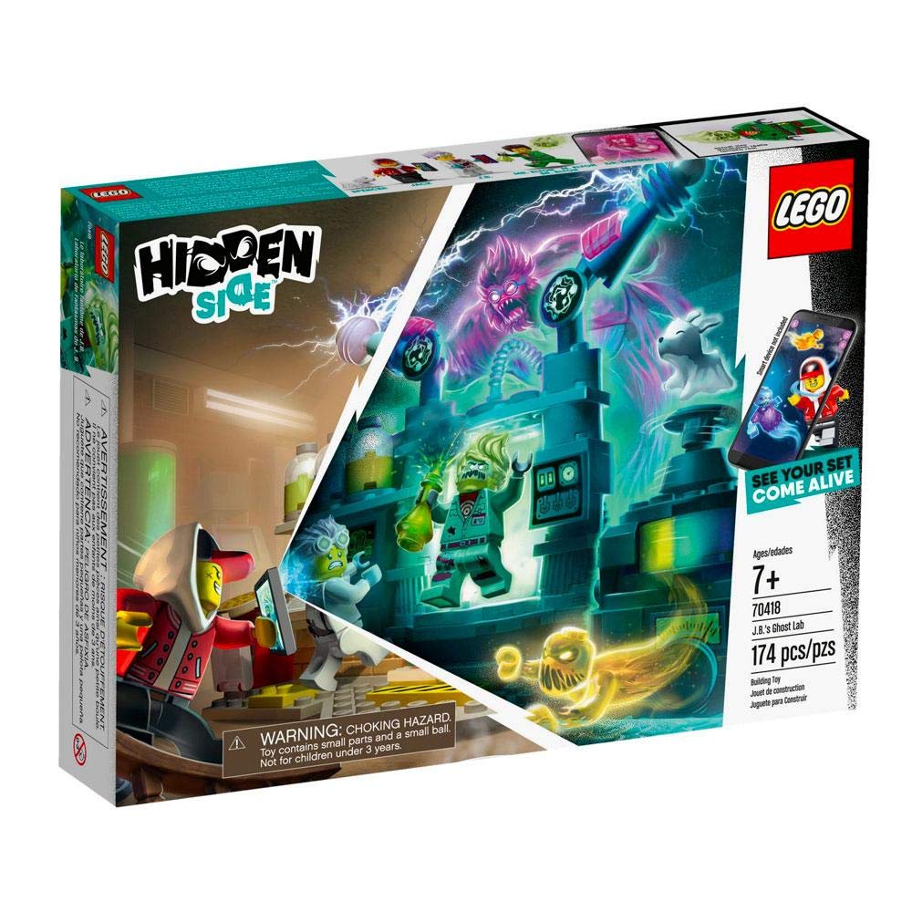 LEGO Hidden Side J.B.'s Ghost Lab 70418 – AR Ghost-Hunting Playset (174 Pcs)