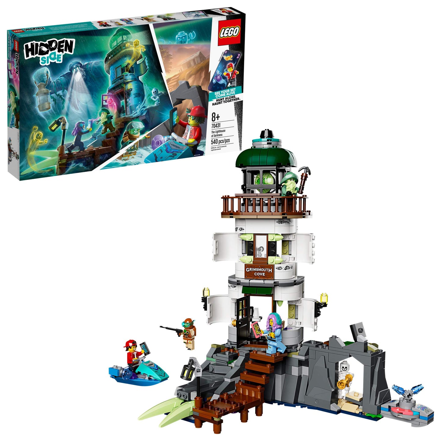 LEGO Hidden Side The Lighthouse of Darkness 70431 – AR Ghost Hunting LEGO Set (540 Pieces)