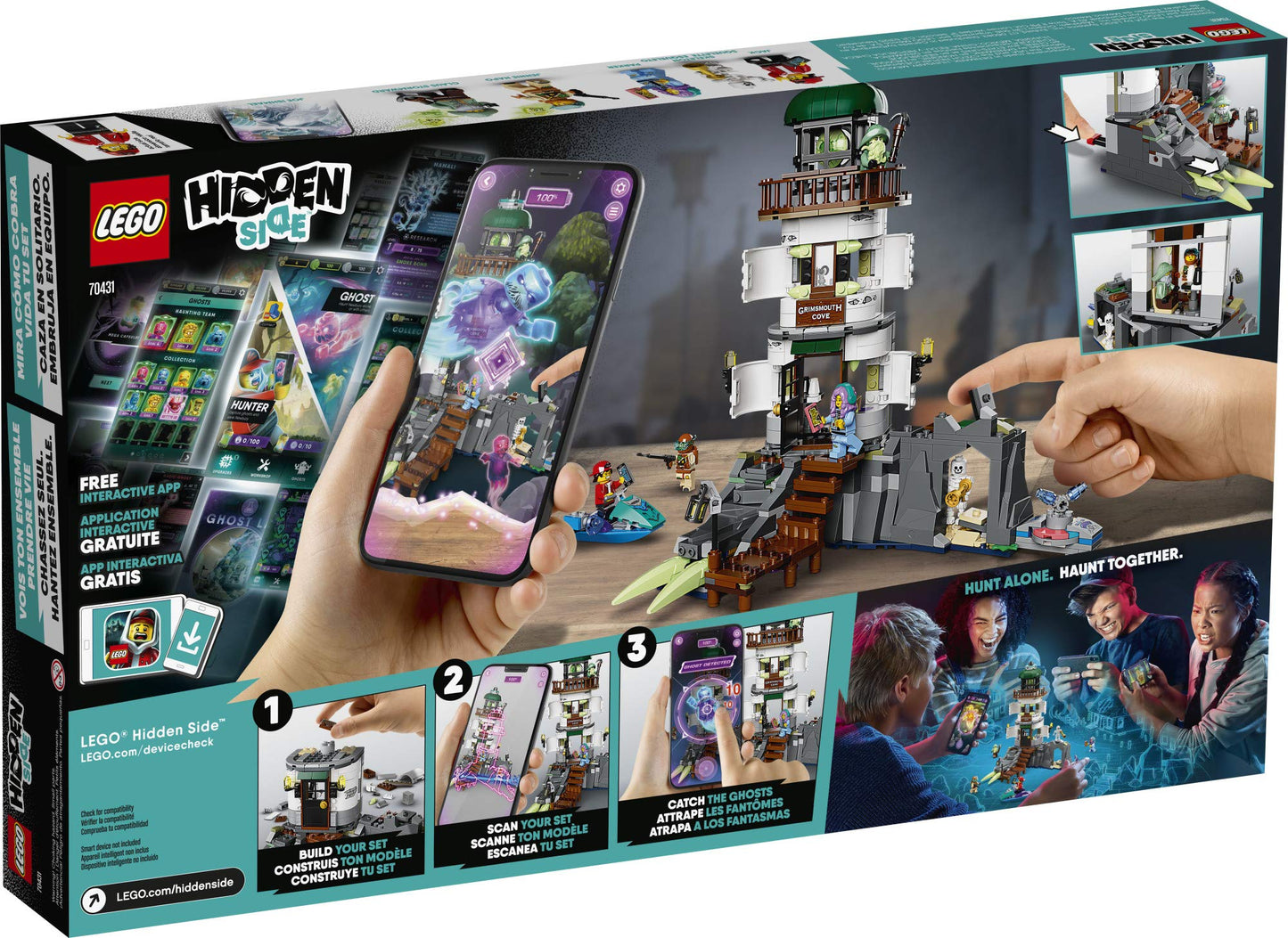 LEGO Hidden Side The Lighthouse of Darkness 70431 – AR Ghost Hunting LEGO Set (540 Pieces)