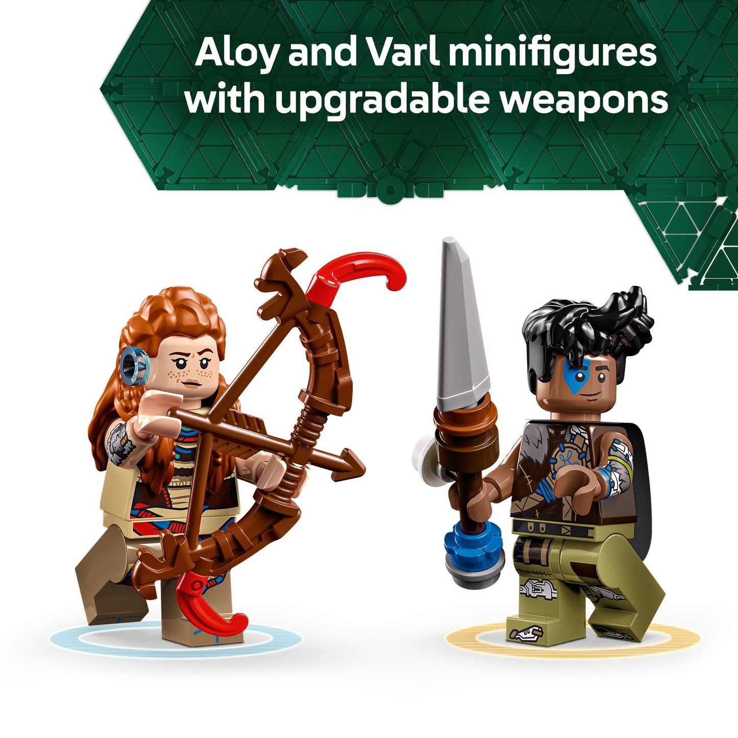 LEGO Horizon Adventures 77037: Aloy & Varl vs Shell-Walker & Sawtooth – Building Toy