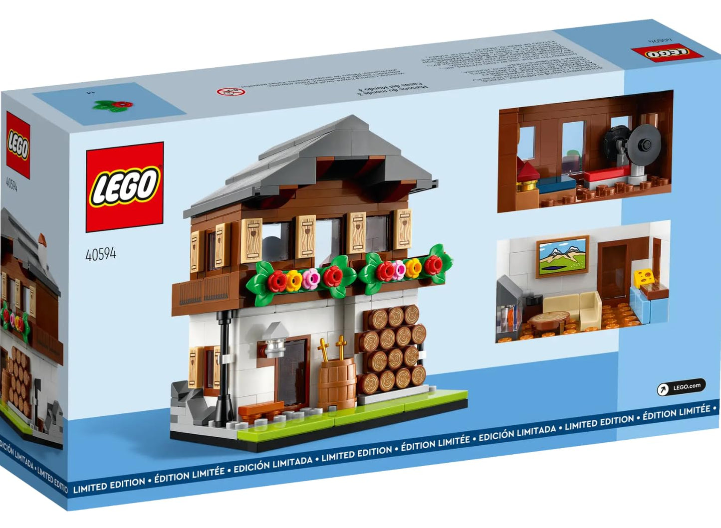 LEGO Houses of The World 3 – Switzerland Architecture Set (278 Pieces, 40594)