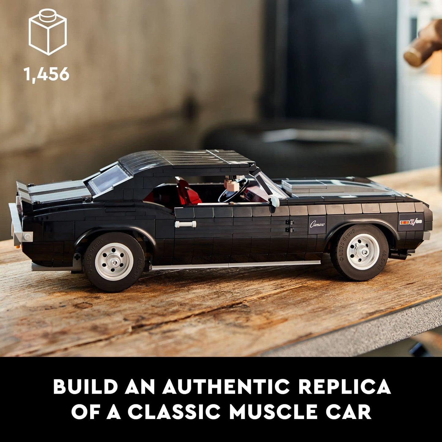 LEGO Icons Chevrolet Camaro Z28 10304 | Customizable Classic Car Model Kit for Adults