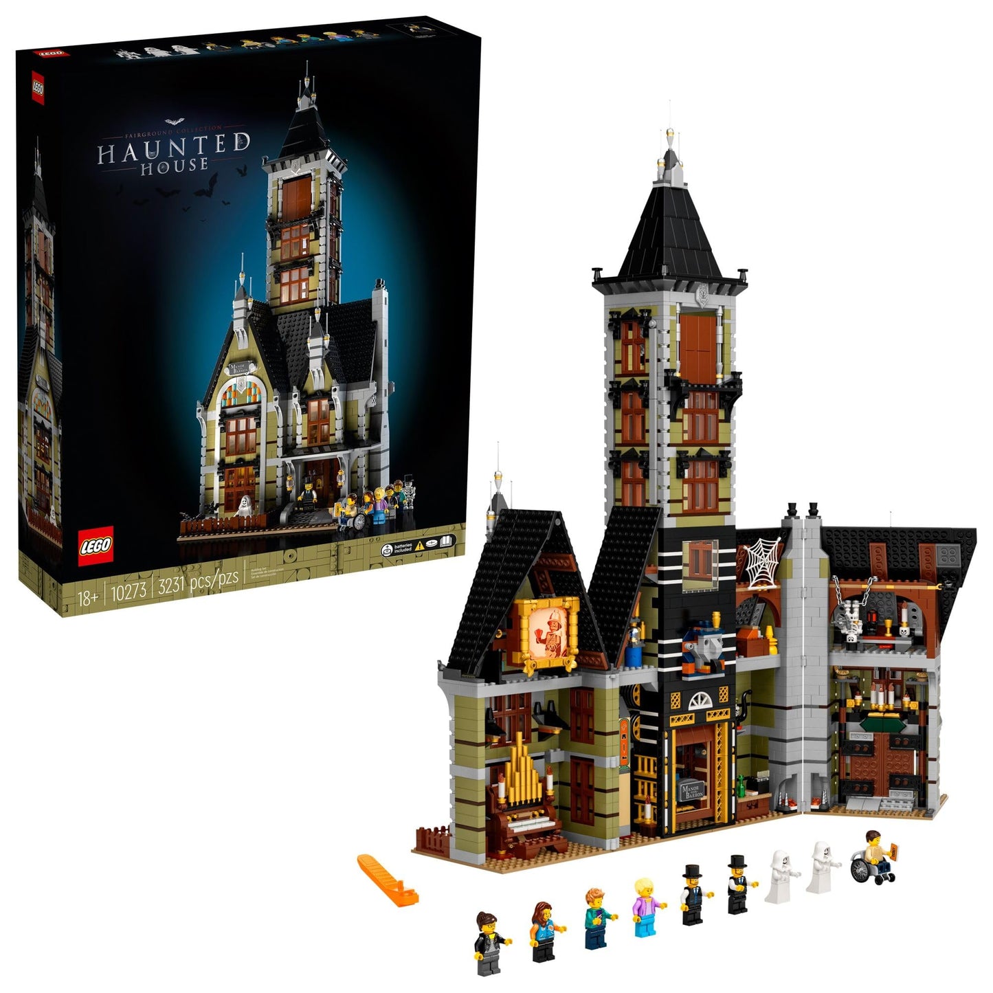 LEGO Icons Haunted House 10273 – 3,231-Piece Build for Adults & Families