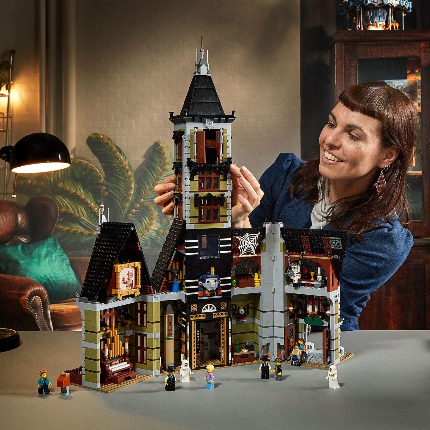 LEGO Icons Haunted House 10273 – 3,231-Piece Build for Adults & Families