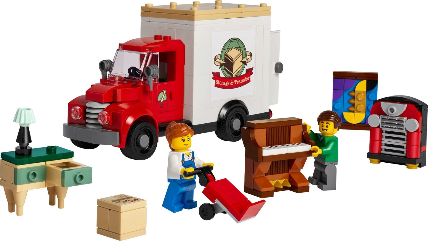 LEGO Icons Moving Truck 40586 – Buildable Mini Relocation Set for Imaginative Play