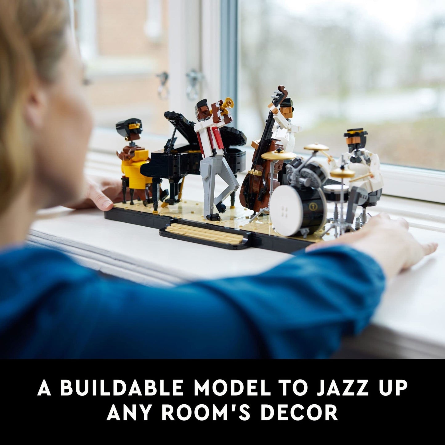 LEGO Ideas Jazz Quartet 21334 — Buildable Stage with 4 Musician Figures for Adults