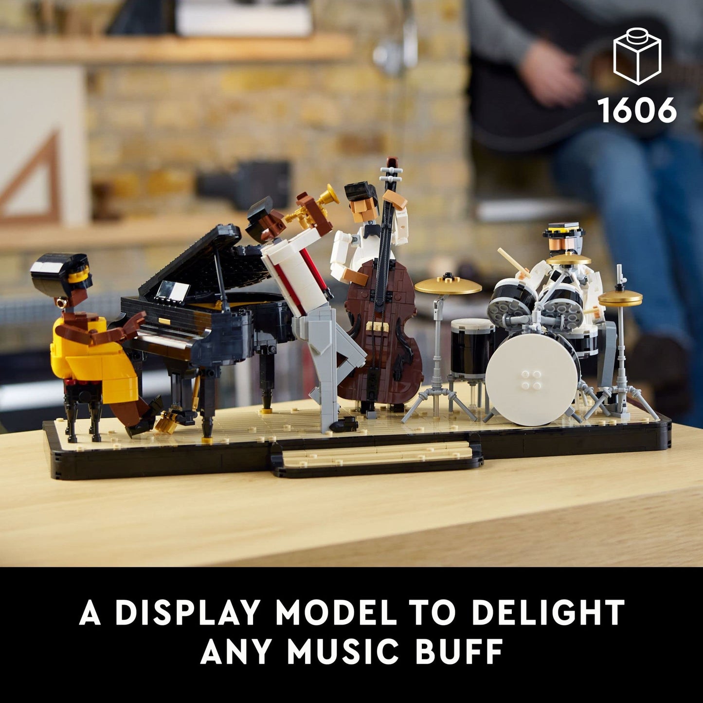 LEGO Ideas Jazz Quartet 21334 — Buildable Stage with 4 Musician Figures for Adults