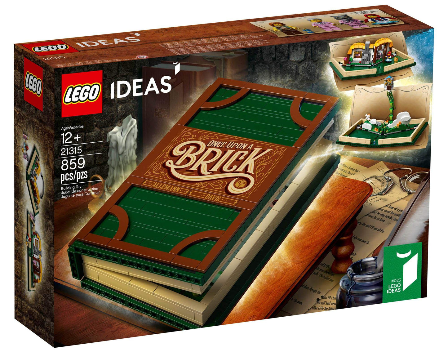 LEGO Ideas Pop-up Book 21315 – Little Red Riding Hood & Jack and the Beanstalk (859 Pieces)
