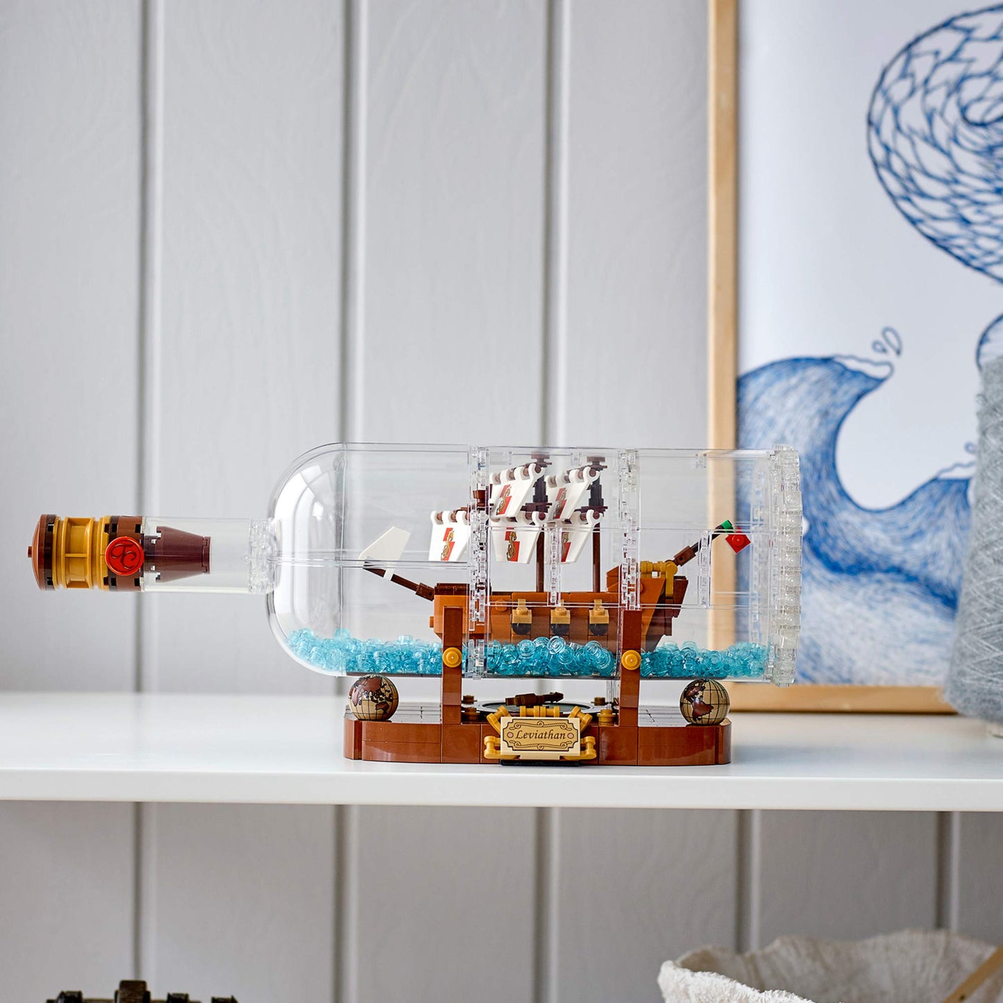 LEGO Ideas Ship in a Bottle 92177 – Expert Building Kit (962 Pieces) | Collectible Display for Adults