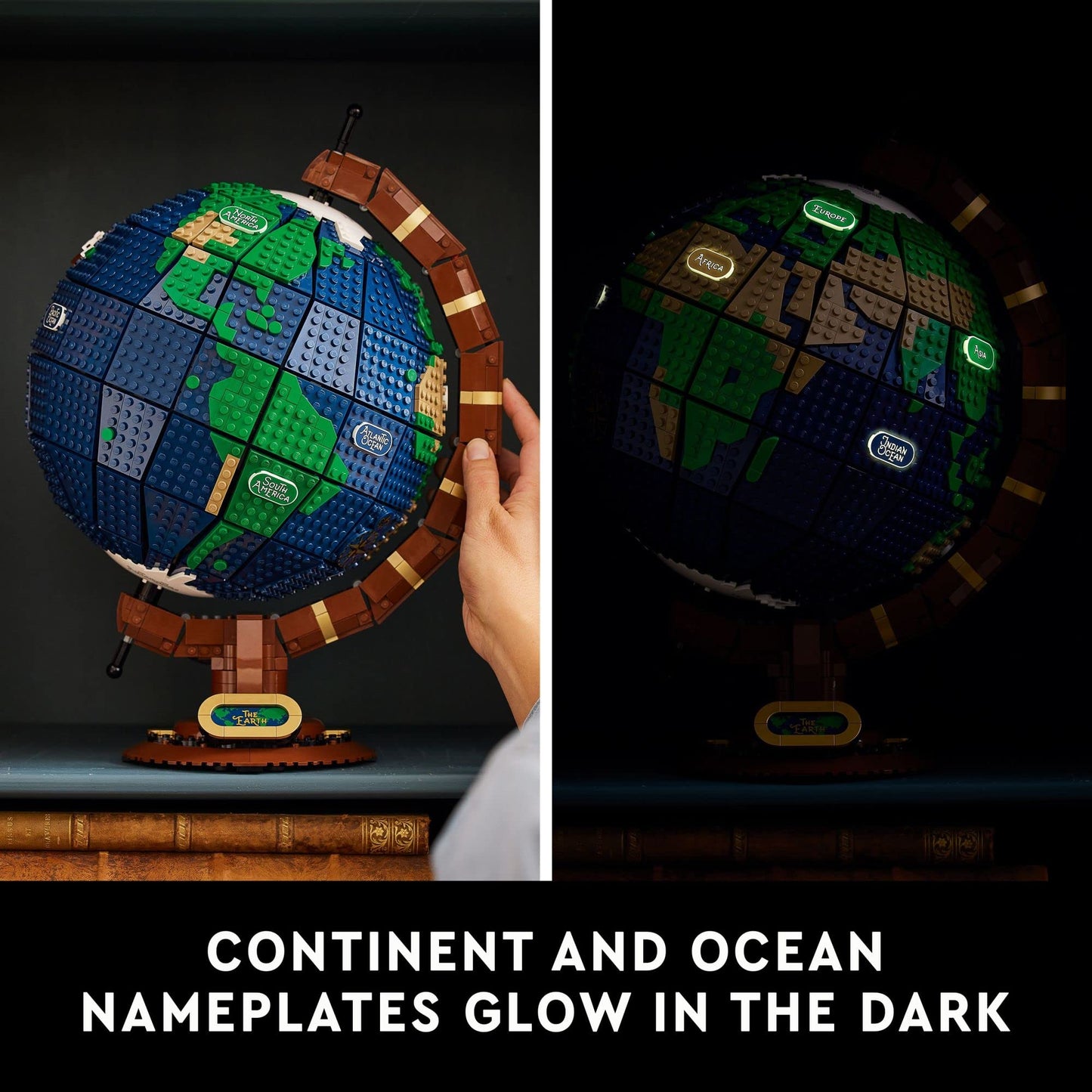 LEGO Ideas The Globe 21332 – Spinning Earth Globe for Adults (2,585 Pieces)