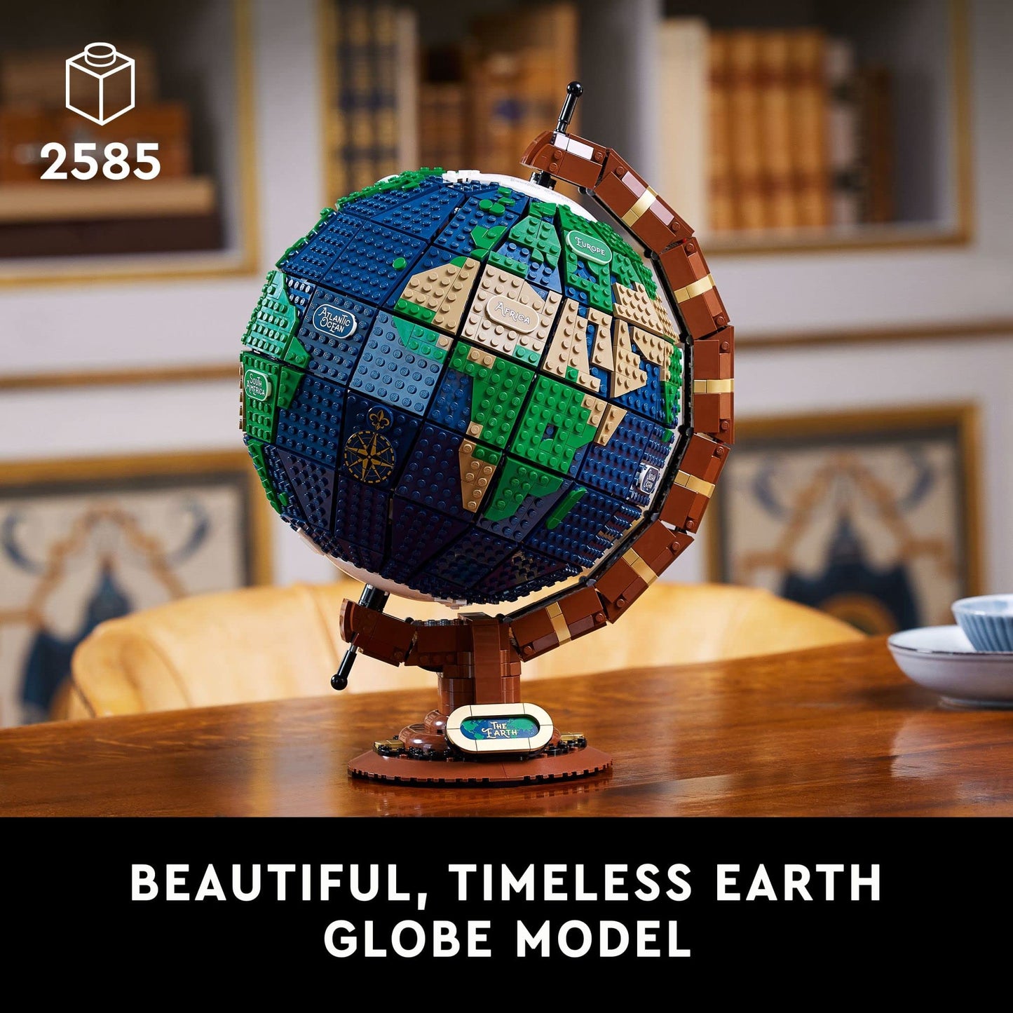 LEGO Ideas The Globe 21332 – Spinning Earth Globe for Adults (2,585 Pieces)