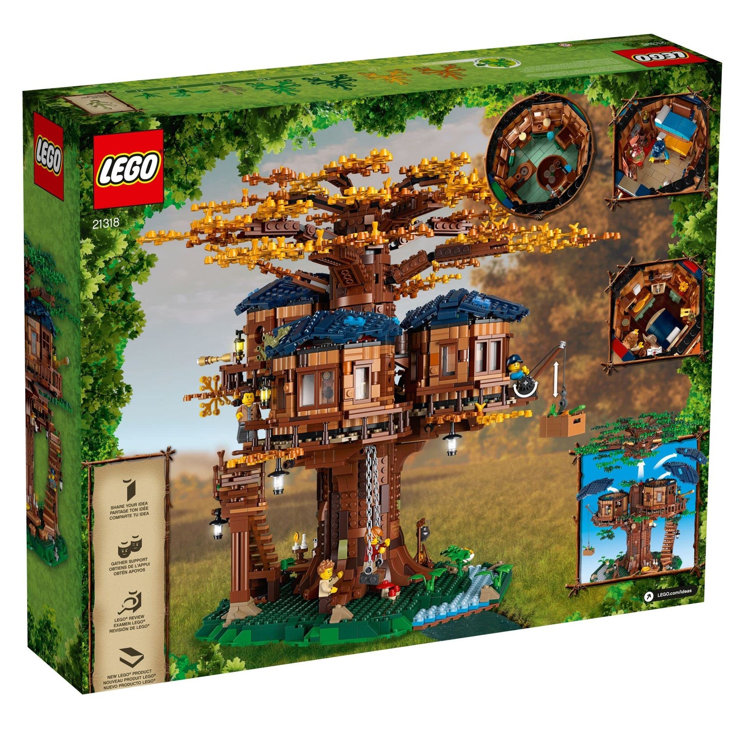 LEGO Ideas Tree House 21318 – 3036-Piece Construction Set for 16+ with Interchangeable Leaves