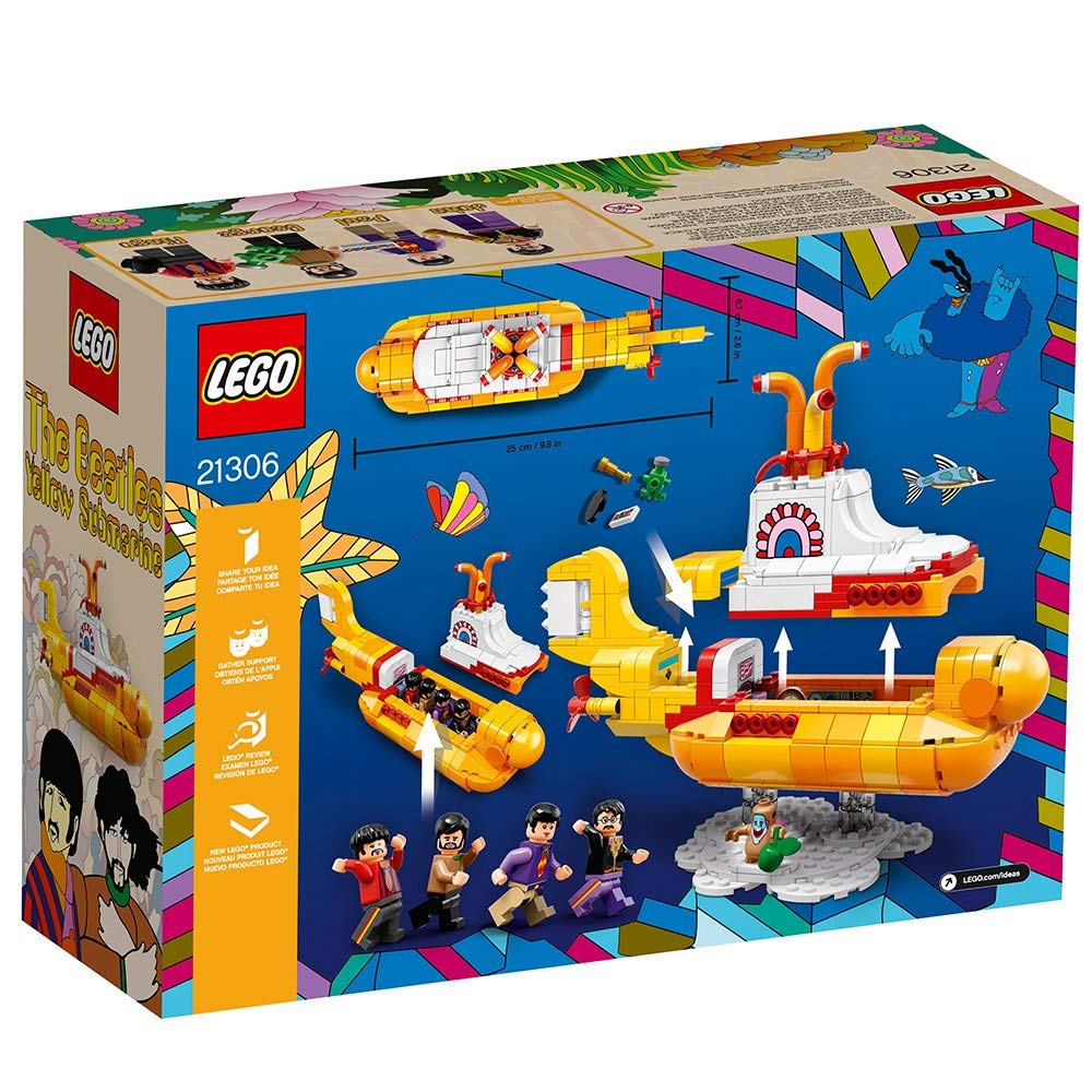 LEGO Ideas Yellow Submarine (21306) – 553-Piece Building Toy & Beatles Gift