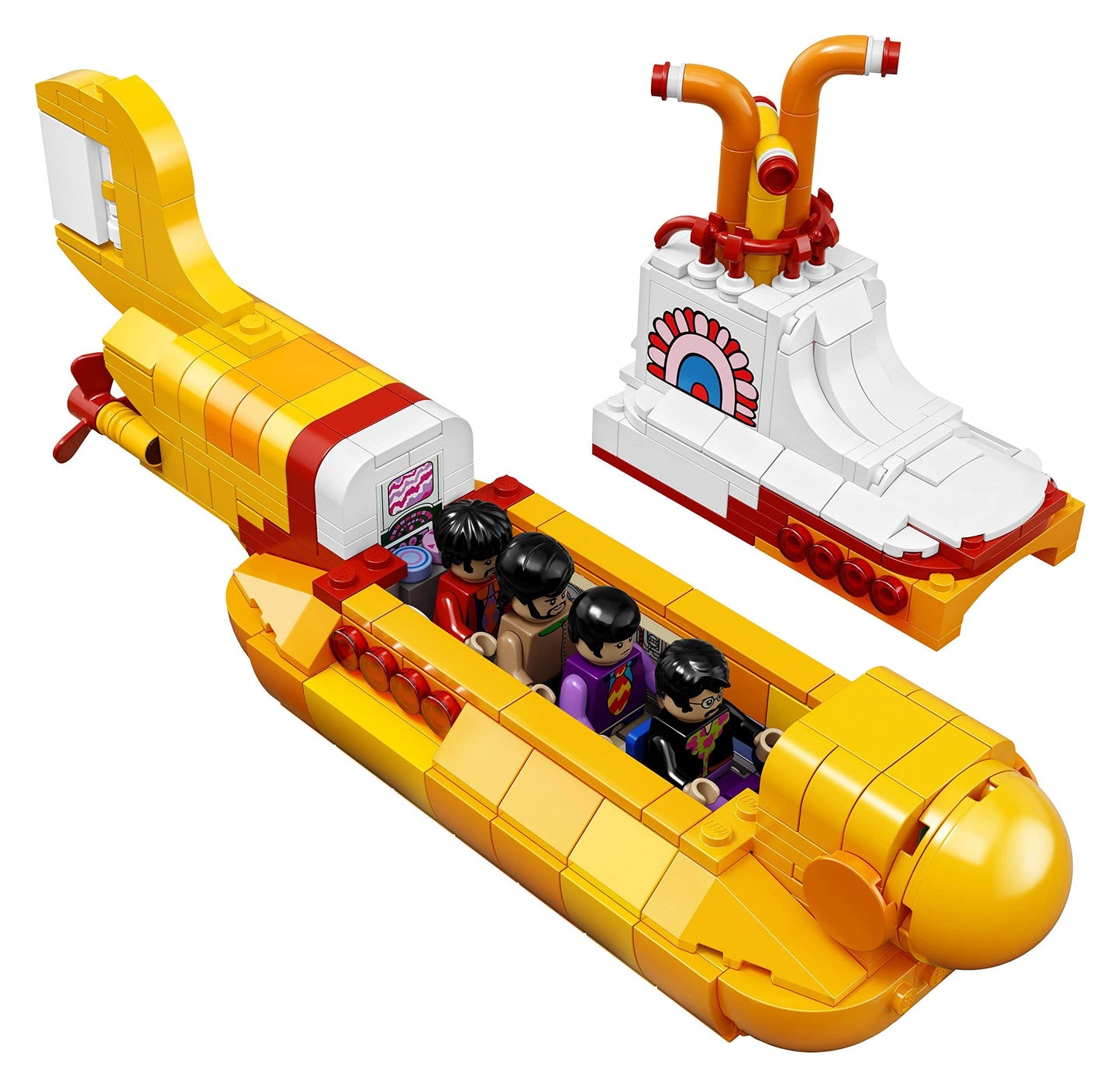 LEGO Ideas Yellow Submarine (21306) – 553-Piece Building Toy & Beatles Gift