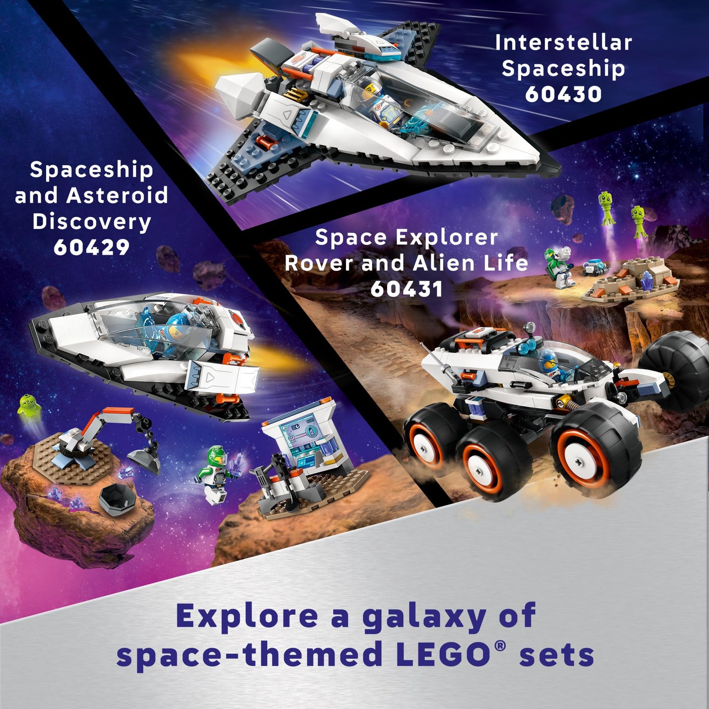 LEGO City Interstellar Spaceship 60430 – Creative Space Toy for Kids 6+