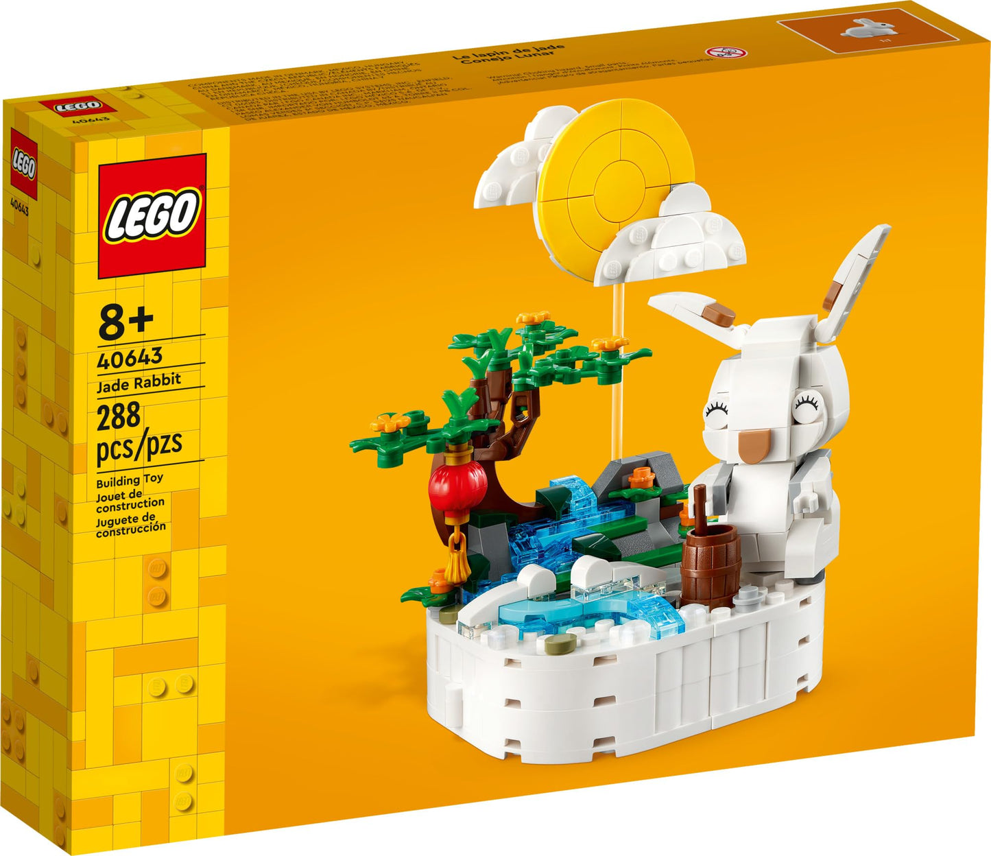 LEGO Jade Rabbit 40643 – Mid-Autumn Festival Building Set with Moon Cake Surprise | 288 Pieces