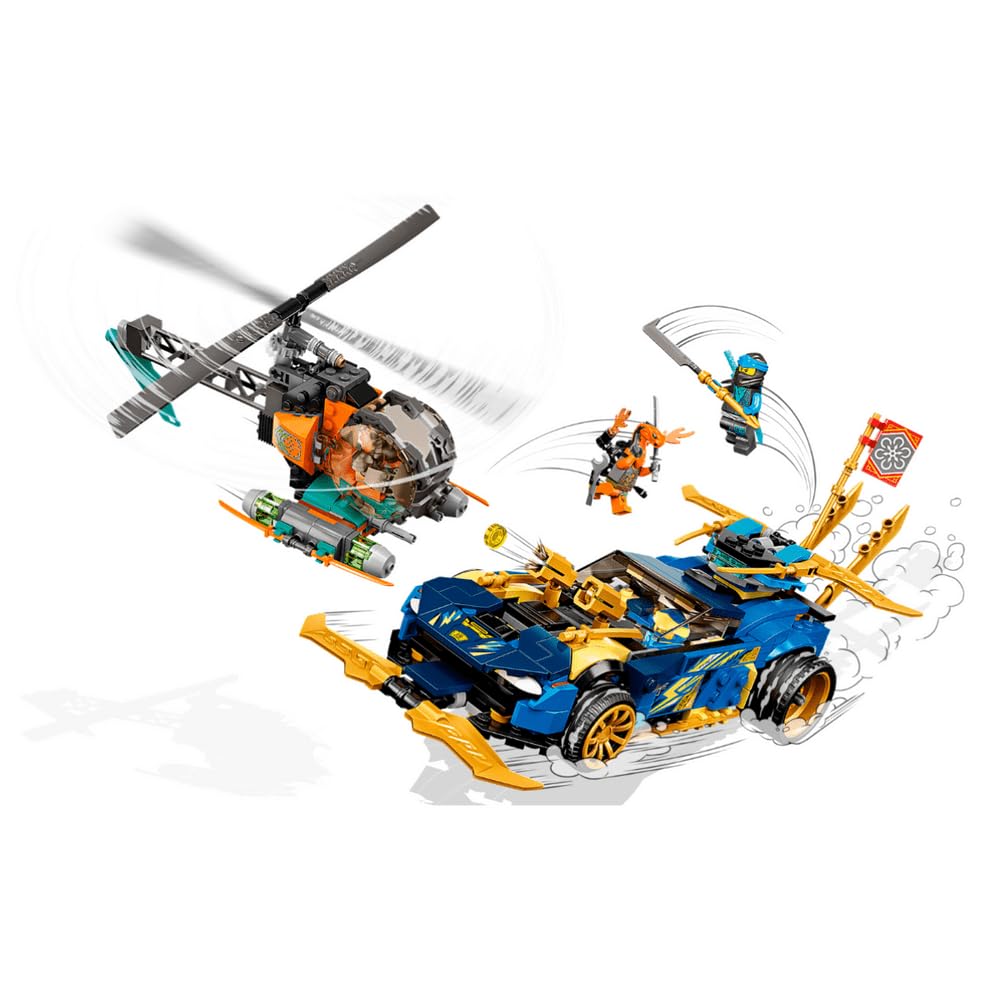 LEGO Ninjago Jay and NYA’s Race Car EVO 71776 – 536-Piece Building Kit