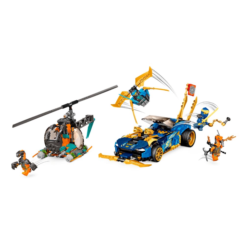 LEGO Ninjago Jay and NYA’s Race Car EVO 71776 – 536-Piece Building Kit