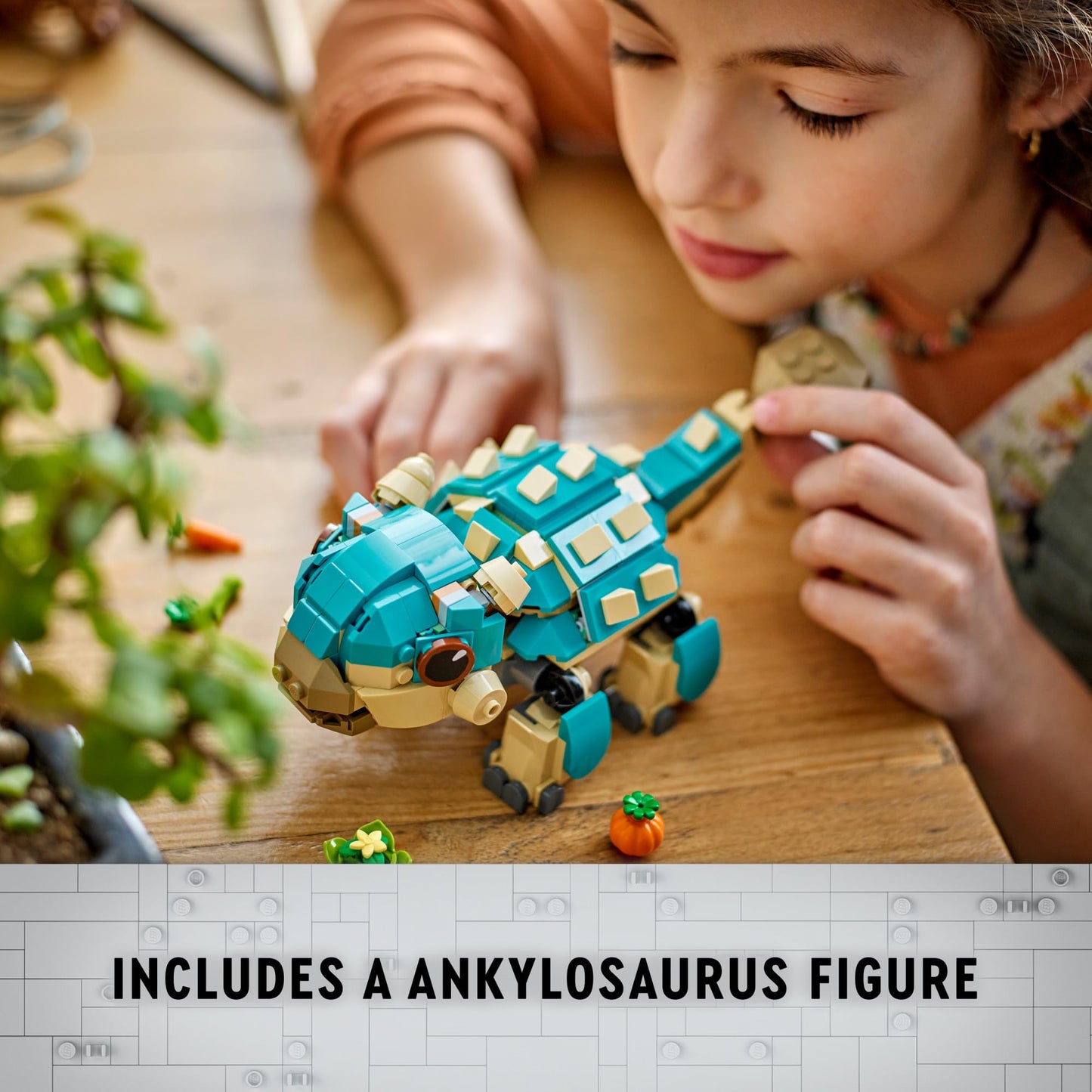 LEGO Jurassic World Baby Bumpy Ankylosaurus Toy 76962 | Buildable Camp Cretaceous Dinosaur for Ages 7+