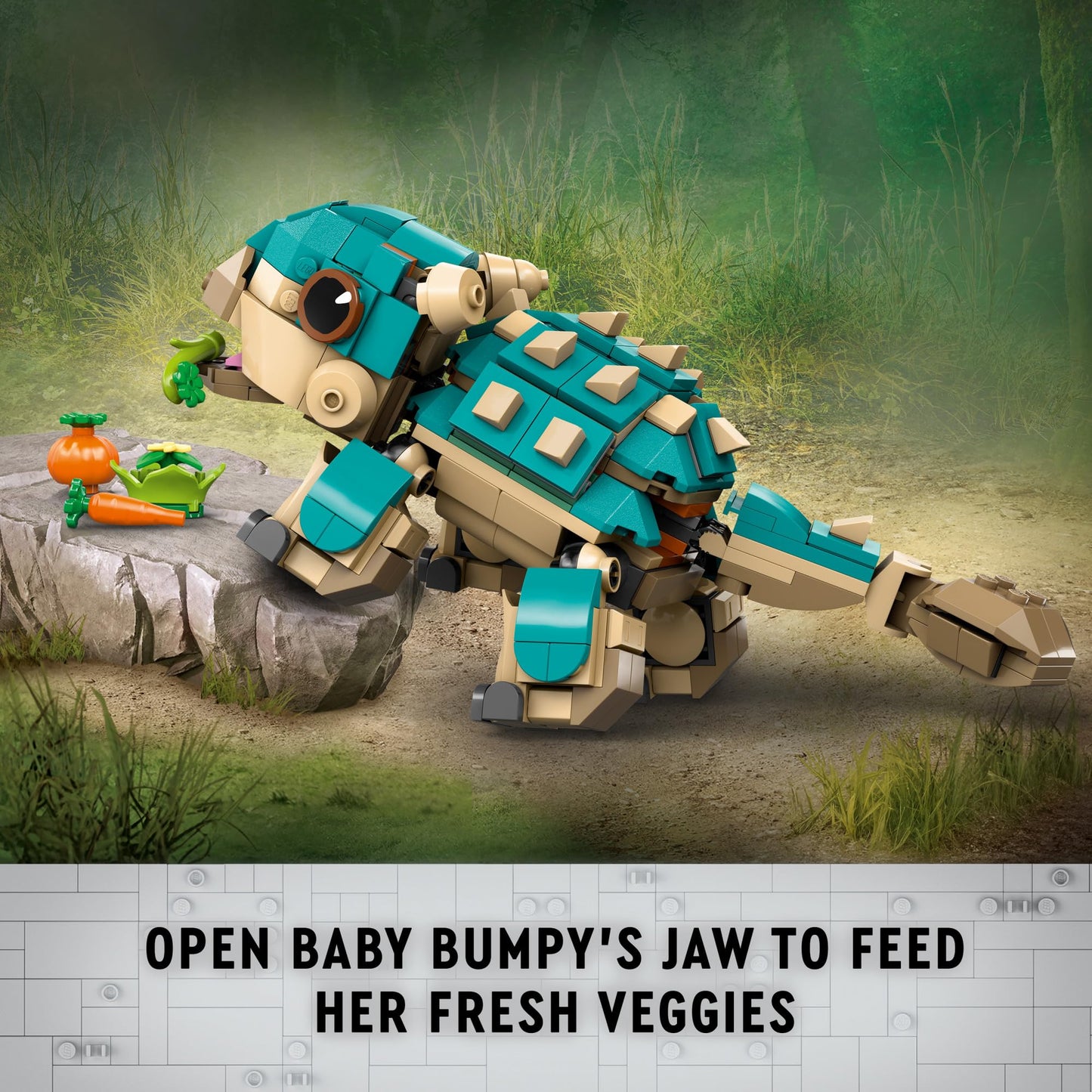 LEGO Jurassic World Baby Bumpy Ankylosaurus Toy 76962 | Buildable Camp Cretaceous Dinosaur for Ages 7+
