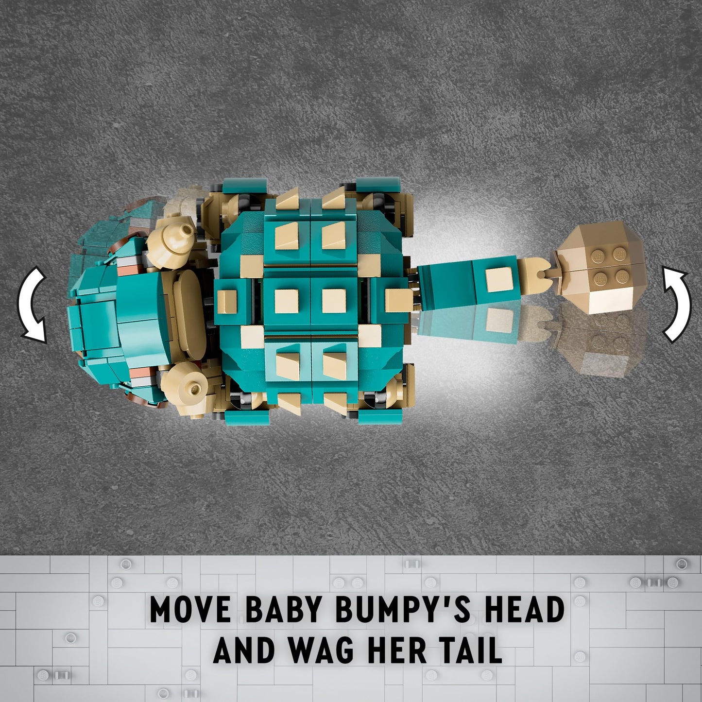 LEGO Jurassic World Baby Bumpy Ankylosaurus Toy 76962 | Buildable Camp Cretaceous Dinosaur for Ages 7+