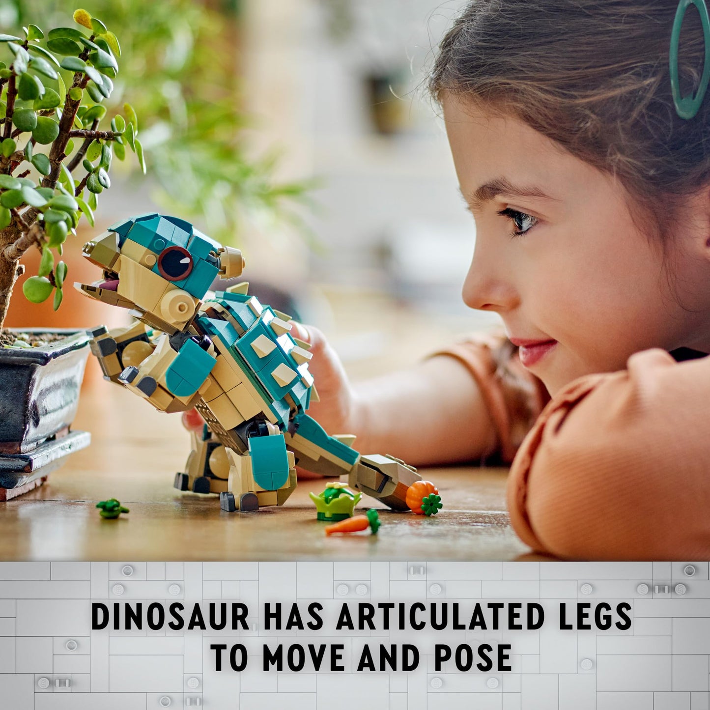 LEGO Jurassic World Baby Bumpy Ankylosaurus Toy 76962 | Buildable Camp Cretaceous Dinosaur for Ages 7+