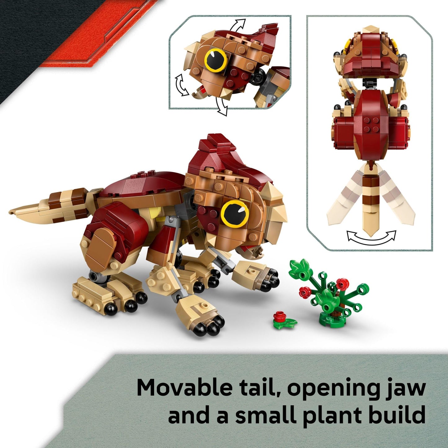 LEGO Jurassic World Baby Dinosaur Dolores: Aquilops (76970) – Educational Pretend-Play Toy for Kids 7+