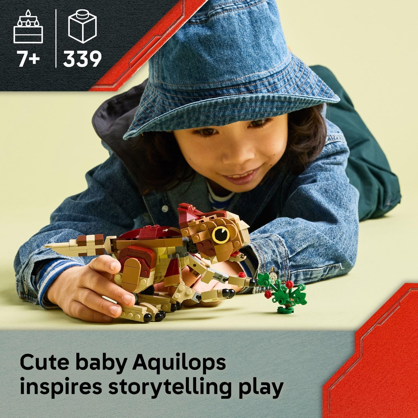 LEGO Jurassic World Baby Dinosaur Dolores: Aquilops (76970) – Educational Pretend-Play Toy for Kids 7+