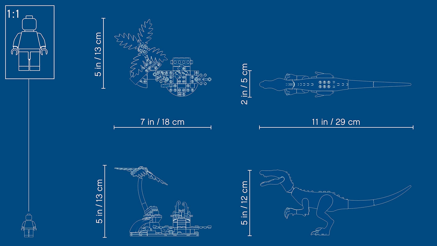 LEGO Jurassic World Baryonyx Face-Off: The Treasure Hunt 75935 – 434 Pieces
