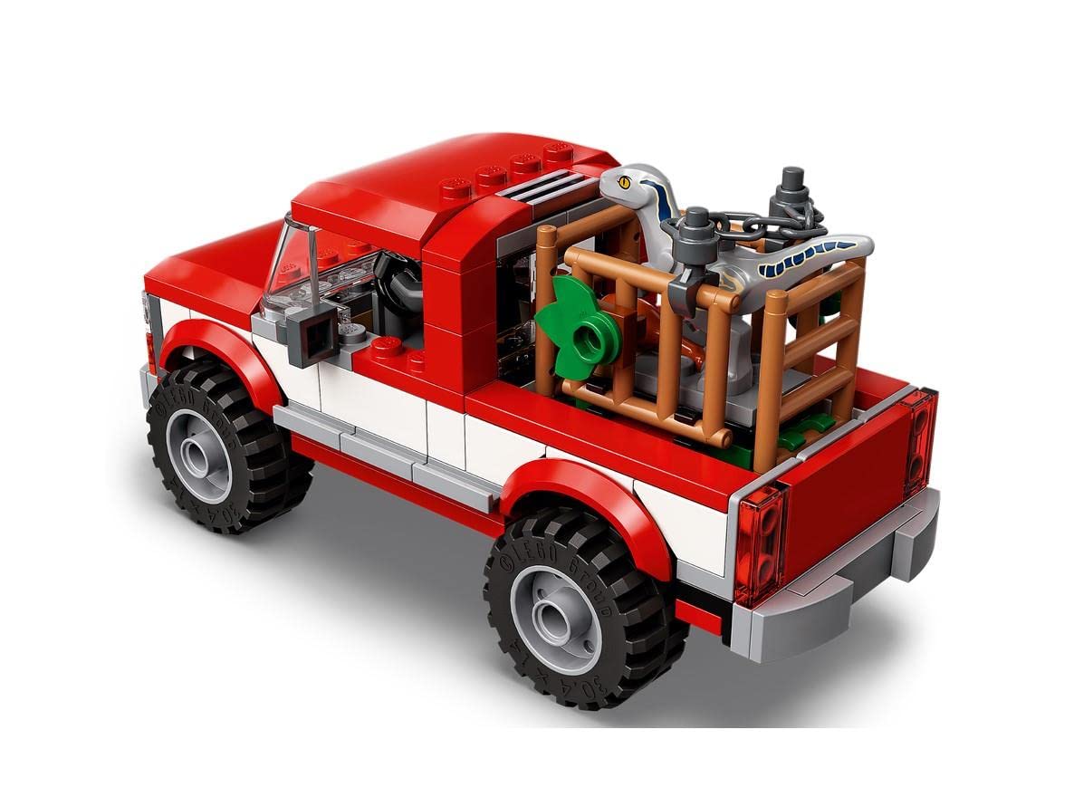 LEGO Jurassic World Blue & Beta Velociraptor Capture – 181 Pieces for Kids 6+
