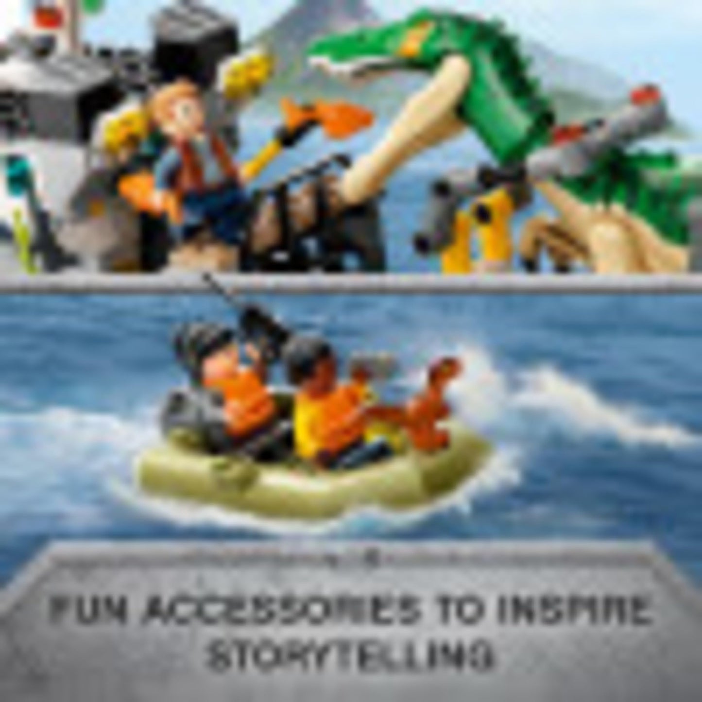 LEGO Jurassic World Baryonyx Boat Escape 76942 Building Kit – 308 Pieces