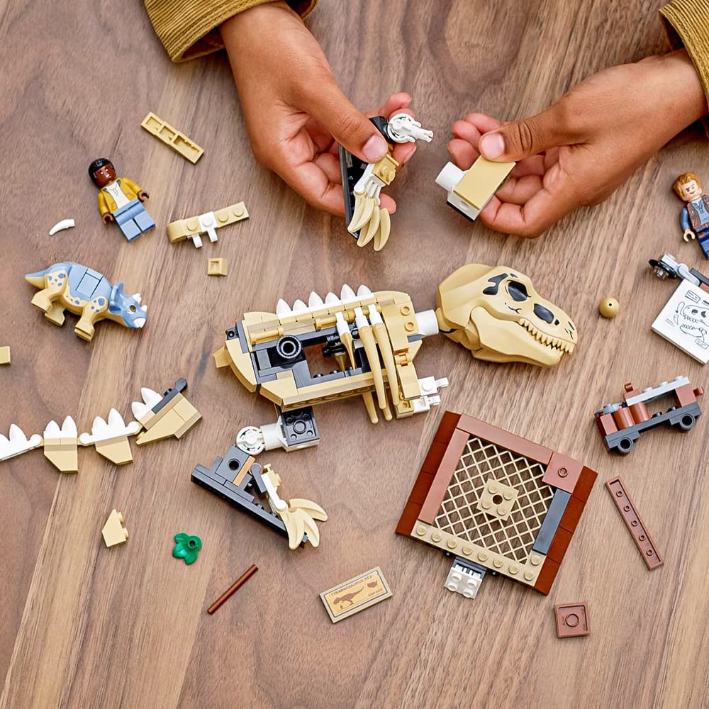 LEGO Jurassic World T. rex Dinosaur Fossil Exhibition 76940 Building Kit | 198 Pieces | New 2021