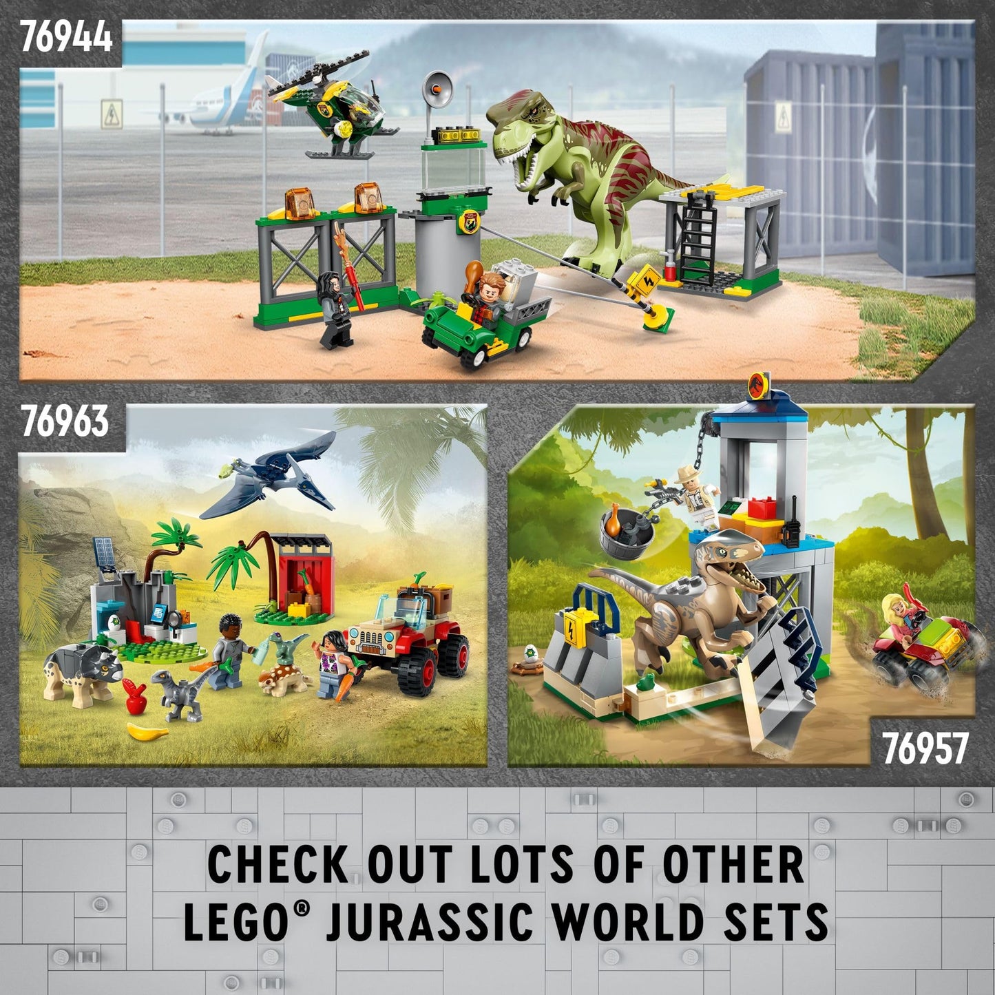LEGO Jurassic World Raptor and Titanosaurus Tracking Mission – 76963 | Building & Pretend Play Toy for Ages 7+