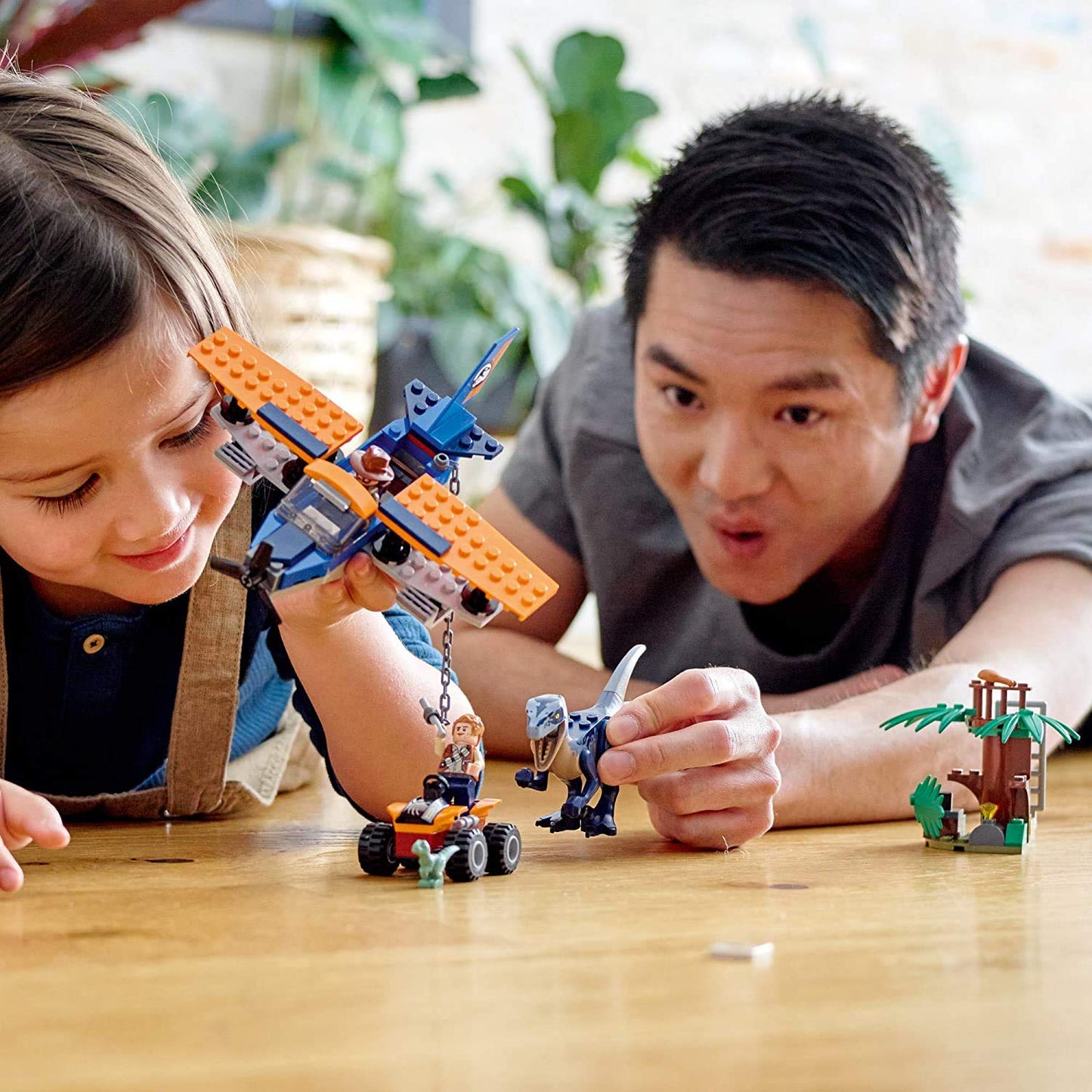 LEGO Jurassic World Velociraptor: Biplane Rescue Mission 75942 | Buildable Plane, Raptor & Delta